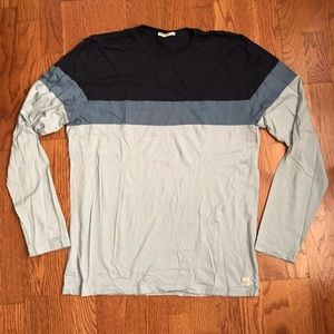 Men’s Long Sleeved Marine Layer Color Block shirt